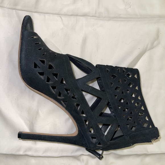 Brian Atwood Open Toe Booties - Picture 2 of 5